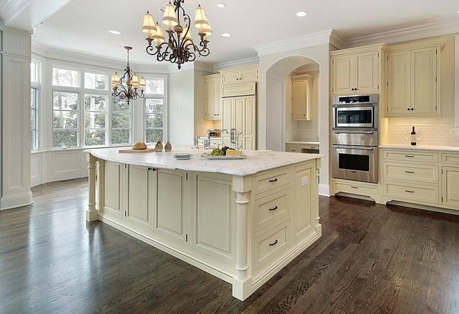 laminate floor with a wood-like finish for a natural look in Balm, FL